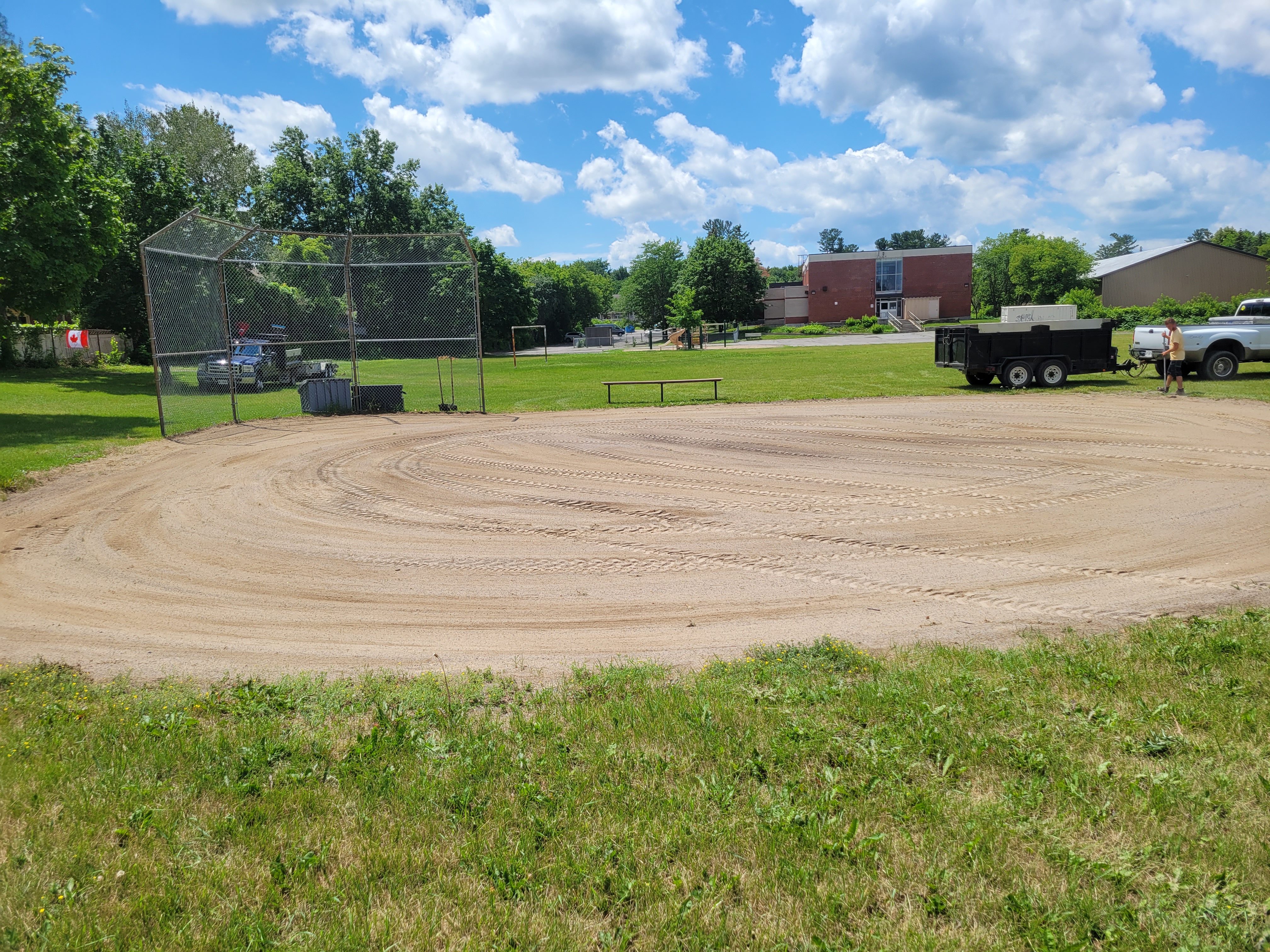 Baseball diamond grading